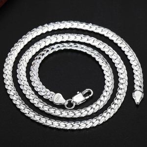 **NEW S925 STERLING SILVER SNAKE NECKLACE
